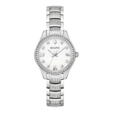 Bulova Crystal Watch with Mother of Pearl Dial
