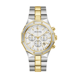 Bulova Classic Two-Tone Prestige Watch with White Dial