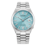 Citizen Automatic Tsuyosa Watch with Sunray Aqua Dial