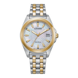 Citizen Peyten Two-Tone Eco-Drive Watch with White Dial