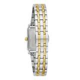 Bulova Sutton Two-Tone Square Face Watch with Mother of Pearl Dial