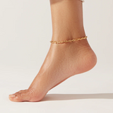 Jenny Bird Dhani Anklet in High Polish Gold