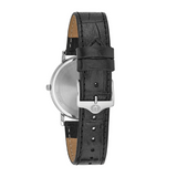 Bulova Classic Watch with Leather Strap and Silver-Tone Dial