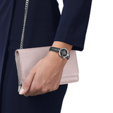 Tissot Desir Quartz Watch with Grey-Black Dial and Grey Leather Strap