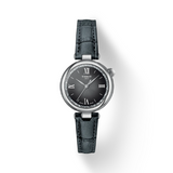 Tissot Desir Quartz Watch with Grey-Black Dial and Grey Leather Strap