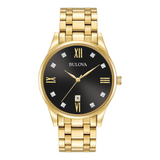 Bulova Diamond Dial Black Dial Watch