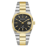 Bulova Super Seville Two-Tone Watch with Black Dial