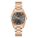 Bulova Surveyor Rose Gold Watch with Diamond Accents
