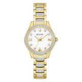 Bulova Crystal Watch with Mother of Pearl Dial
