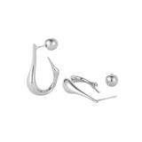 Jenny Bird Colette Small Hoops in High polish Silver