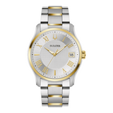 Bulova Wilton Two-Tone Watch with Silver-White Dial