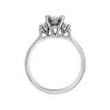 10K Yellow and White Gold .323ctw Canadian Diamond Illuminaire Trinity Ring