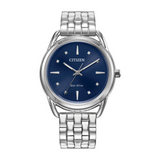Citizen Ladies Dress Classic Eco-Drive Stainless steel Watch with Blue Dial