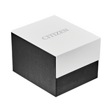 Citizen Silver Quartz Watch with Black Dial