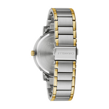 Caravelle Two-Tone Dress Watch with Blue Dial