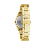 Bulova Surveyor Gold-Tone Watch with White Dial