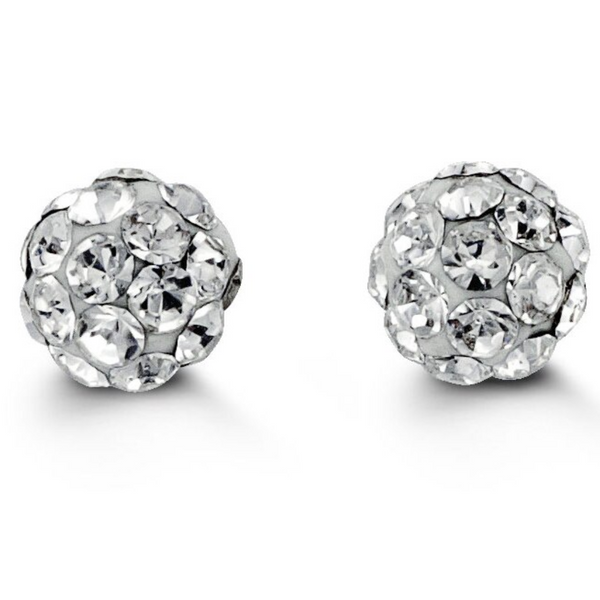 10K White Gold Baby Droplet Studs