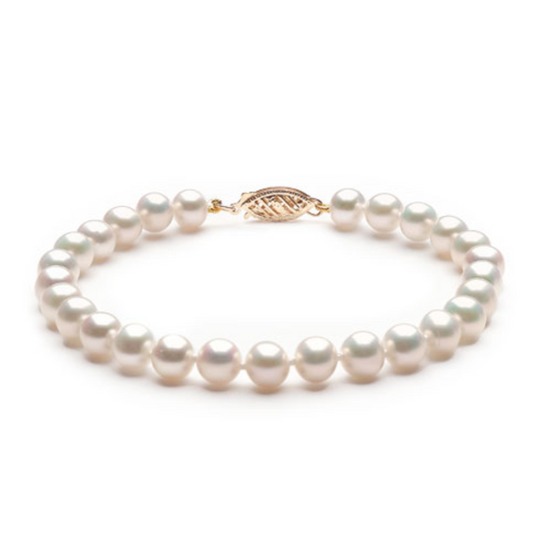 Pearl Bracelet with 10K Yellow Gold Clasp