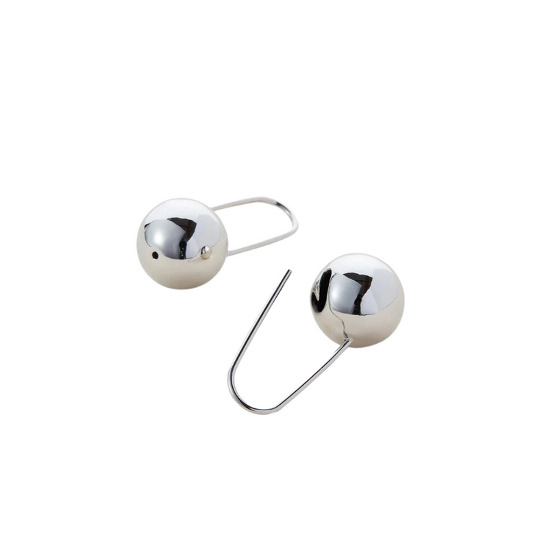 Jenny Bird Celeste Earrings in High Poish Silver