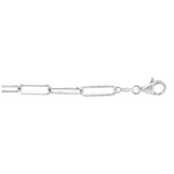 Sterling Silver 7.5" Paperclip Link Bracelet