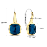TI SENTO Blue Gemstone Dangle Hoops