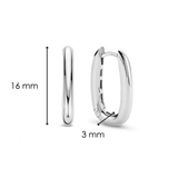 TI SENTO Oval Medium Hoops