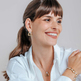 TI SENTO Bold Triangle & Cubic Zirconia Studs