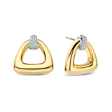 TI SENTO Bold Triangle & Cubic Zirconia Studs