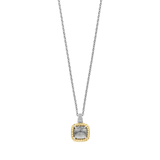 TI SENTO Gemstone w Twisted Rope & Cubic Zirconia Necklace