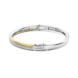 TI SENTO Cubic Zirconia Crossover Bangle