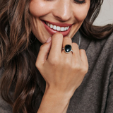 TI SENTO Bezel Gemstone Ring w Cubic Zirconia Sides