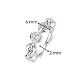 TI SENTO Cubic Zirconia Chain Ring