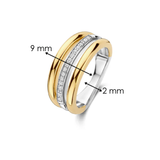 TI SENTO Triple Band Cubic Zirconia Ring