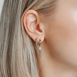 TI SENTO Two-Tone Twisted Hoop Earrings