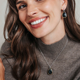 TI SENTO Bezel Oblong Pendant Necklace