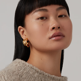 Jenny Bird Leona Hoops in High Polish Gold