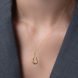 Jenny Bird Mini Erget Pendant Necklace in High Polish Gold