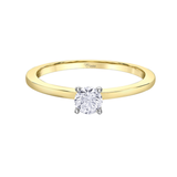 10K Yellow & White Gold .30ct Canadian Diamond Solitaire Ring