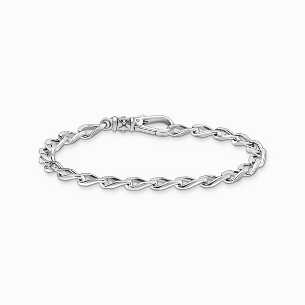 Thomas Sabo Blackened Sterling Silver Curb Link Bracelet