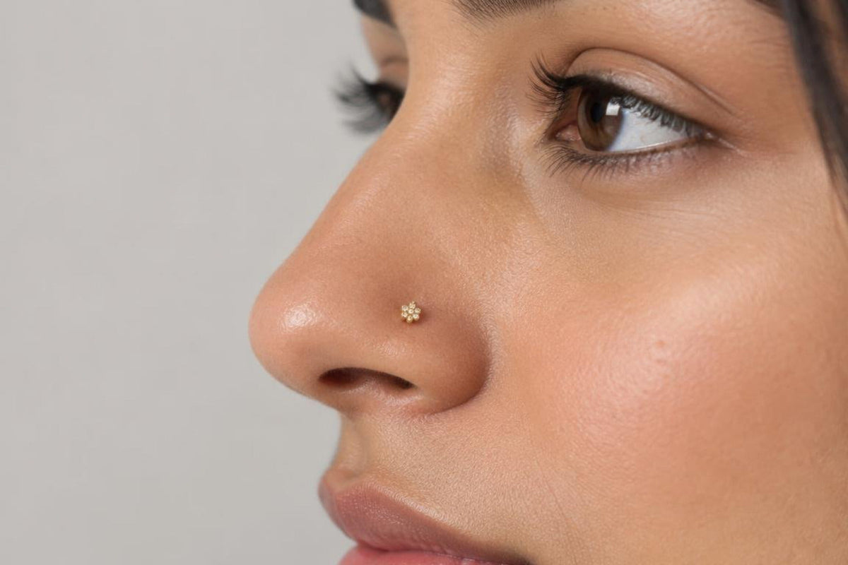 Sparkle Safely with These Hypoallergenic 14k Gold Nose Studs