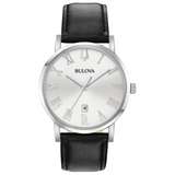 Bulova American Clipper Leather Strap Watch