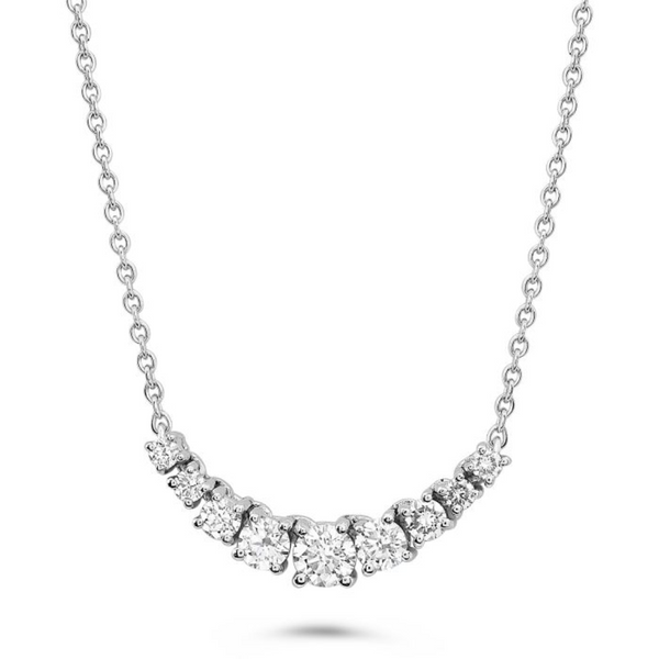 14K White Gold Diamond Necklace