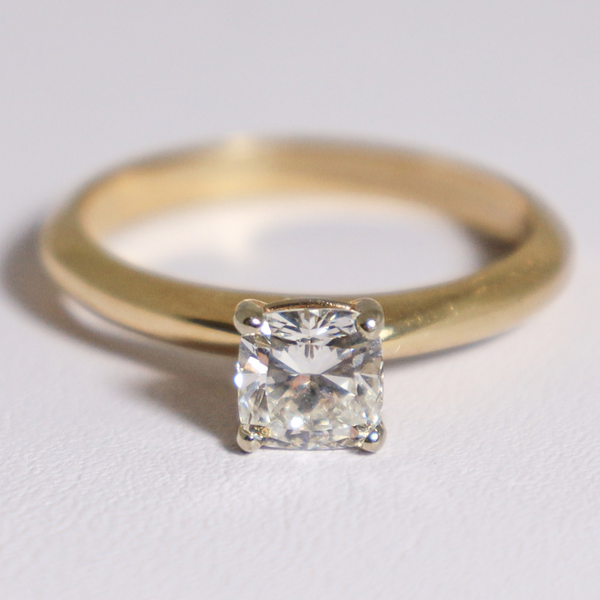 14K Yellow Gold .71CT Diamond Solitaire Ring