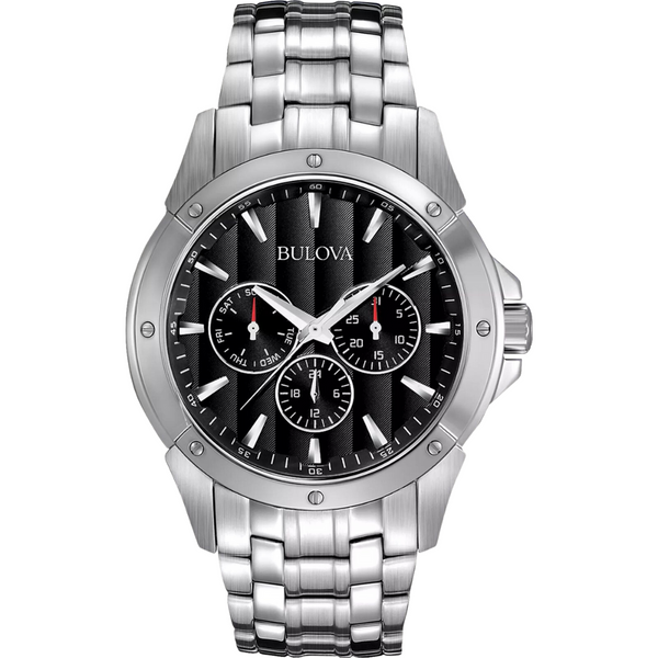 Bulova Classic Black and Stainless Steel Watch