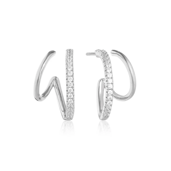 Sif Jakobs Sterling Silver Double Hoop Earrings