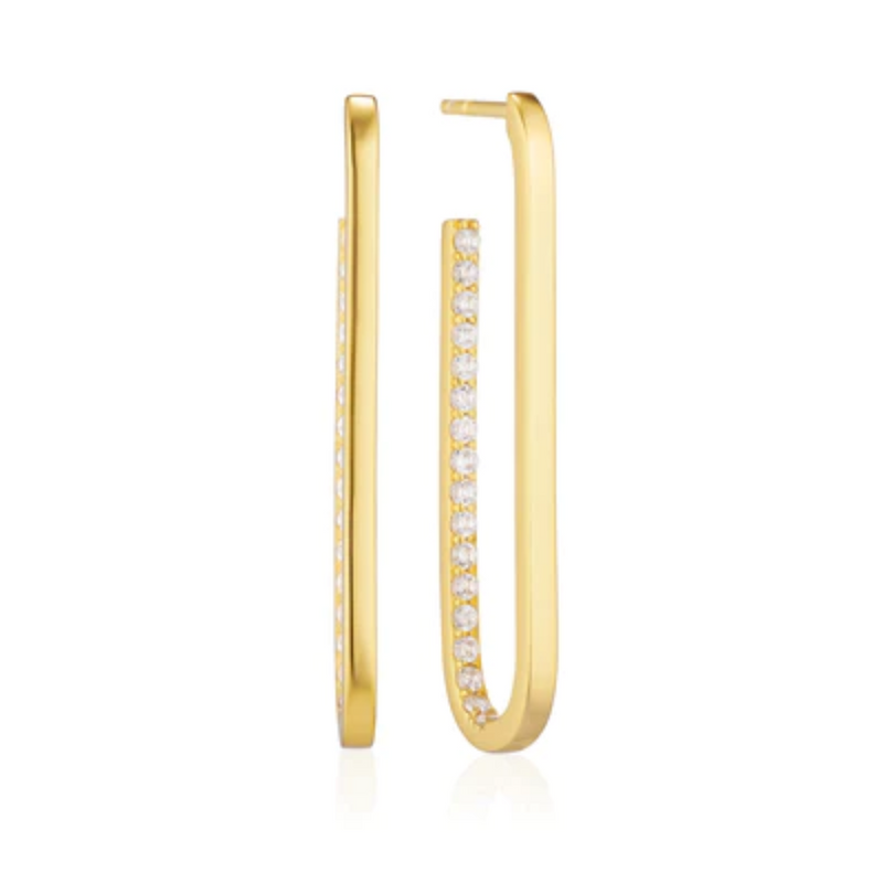 Sif Jakobs Sterling Silver 18K Yellow Gold Plated Grande Capizzi Earrings