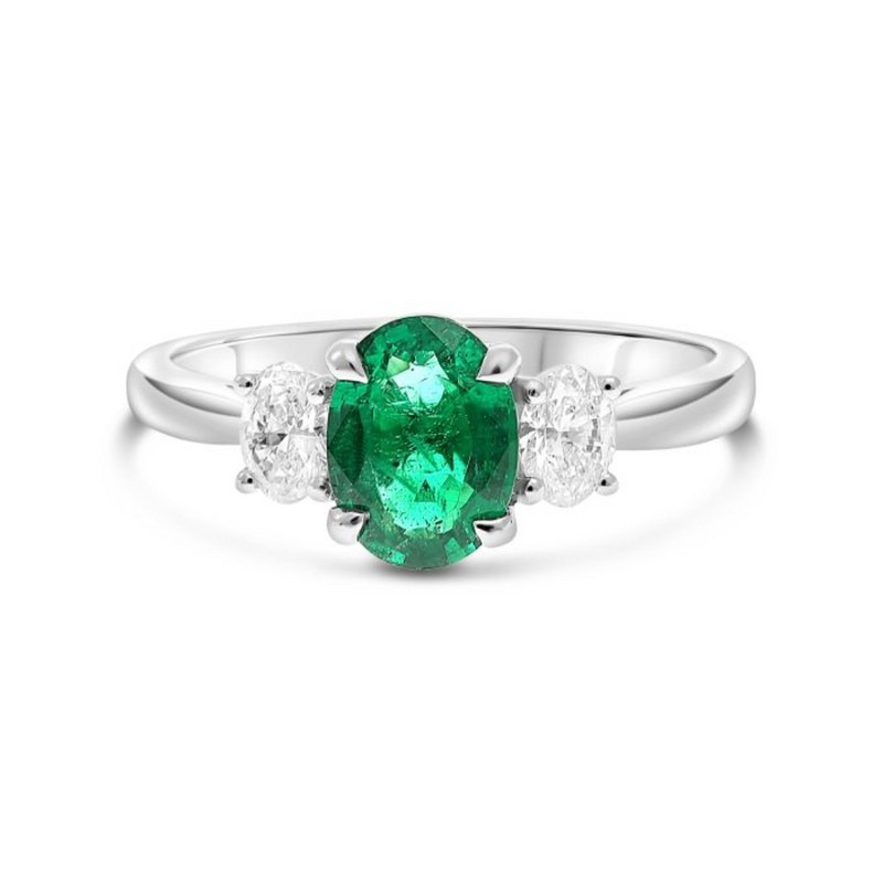 Platinum 2025 emerald ring