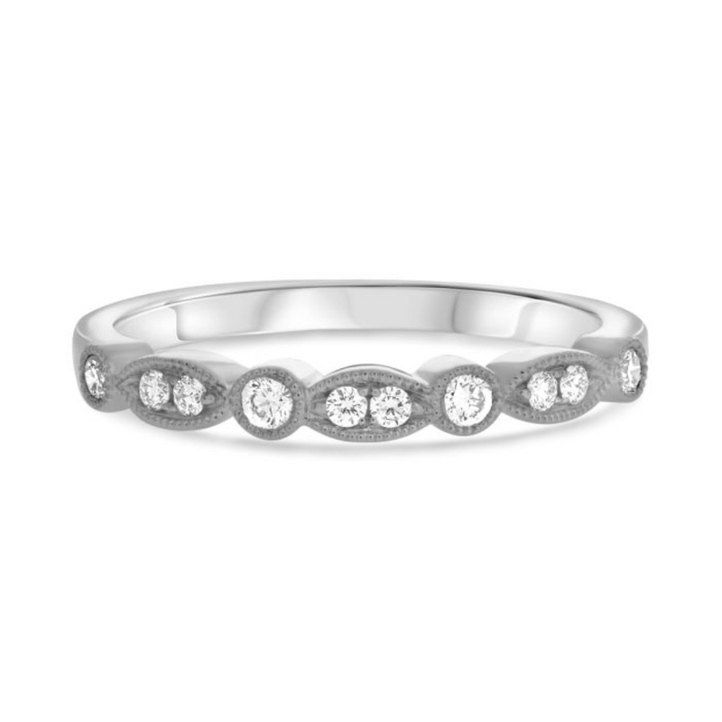 14K White Gold Diamond Fancy Ring