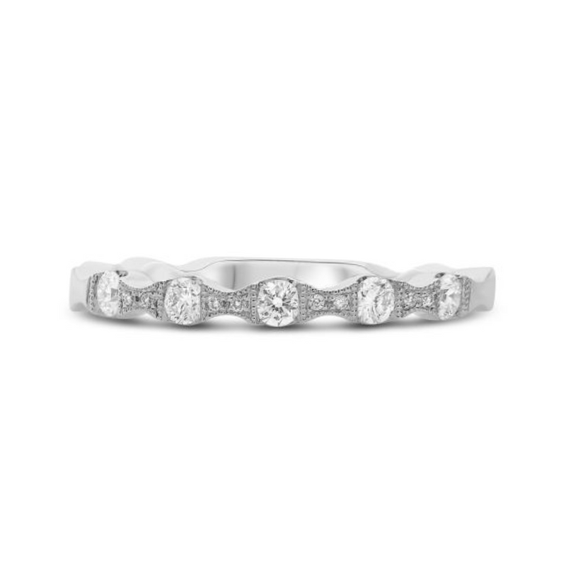 14K White Gold Diamond Ring