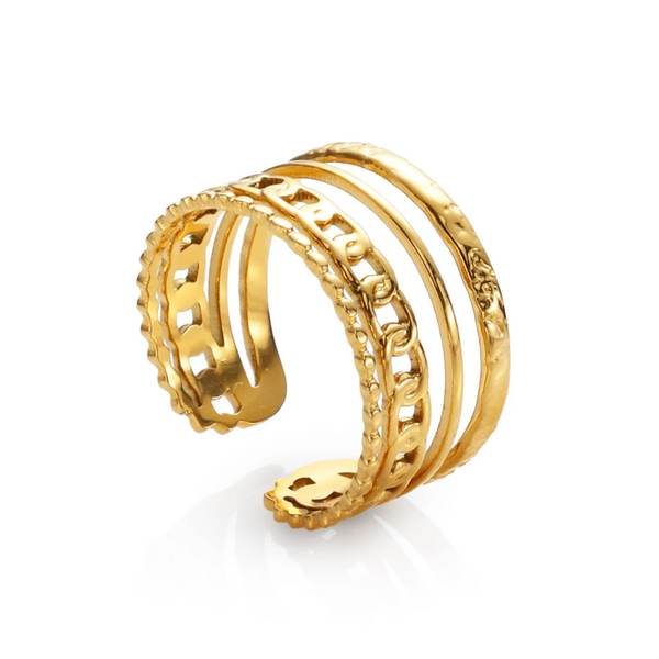 Lover's Tempo Billie Ring in Gold - Size 7